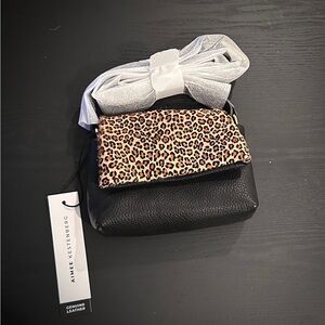 Aimee Kestenberg Leopard Calf Hair Mini Crossbody Bag -NWT